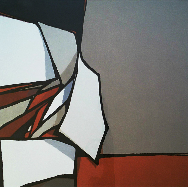 Fon Klement - Inclinaison, hoogdruk boardsnede (ingelijst, zeer groot) kopen? Bied vanaf 270!