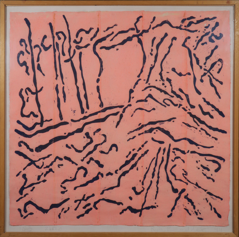 Rob Lodder: Houtsnede, Z.T. - Ingelijst (Groot) kopen? Bied vanaf 40!