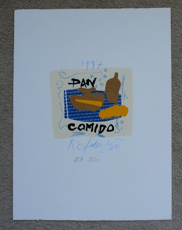 Kees Salentijn - litho: Pan Comido - handgesigneerd - 1997 kopen? Bied vanaf 50!