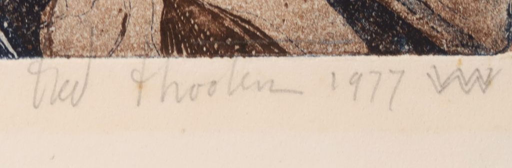 Fred Thoolen: Ets en aquatint, Zonder titel kopen? Bied vanaf 1!