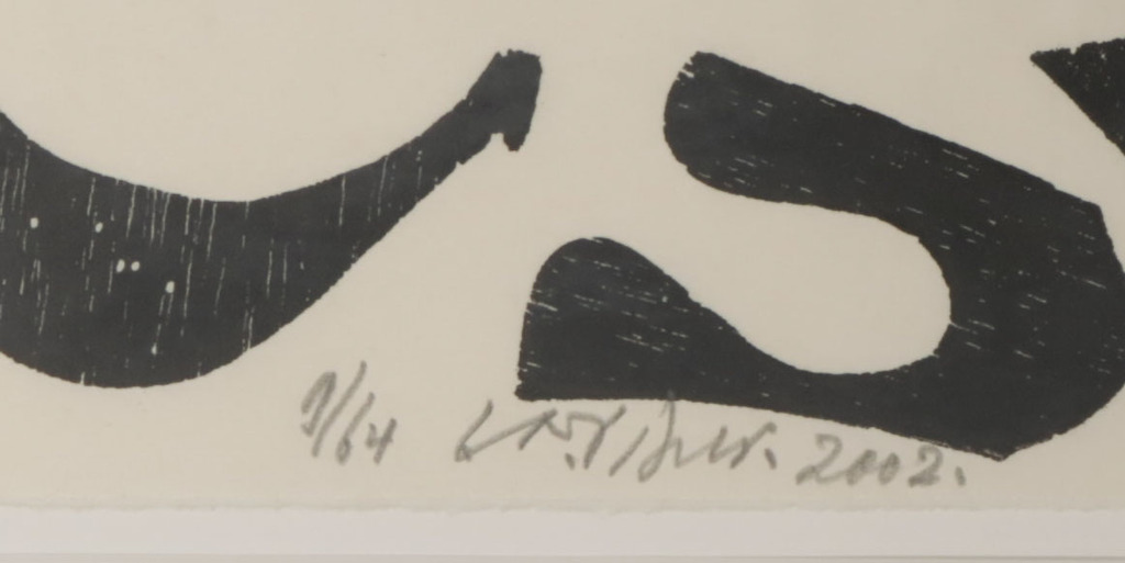 Carel Visser: Houtsnede op Japans papier, Z.T. (Zwart) - Ingelijst kopen? Bied vanaf 100!