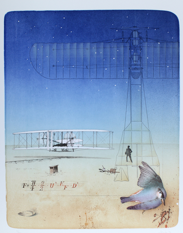 Ernst Hanke&nbsp;-Gebrüder Wright- Lithografie. Handgesigneerd. 1994&nbsp; kopen? Bied vanaf 115!