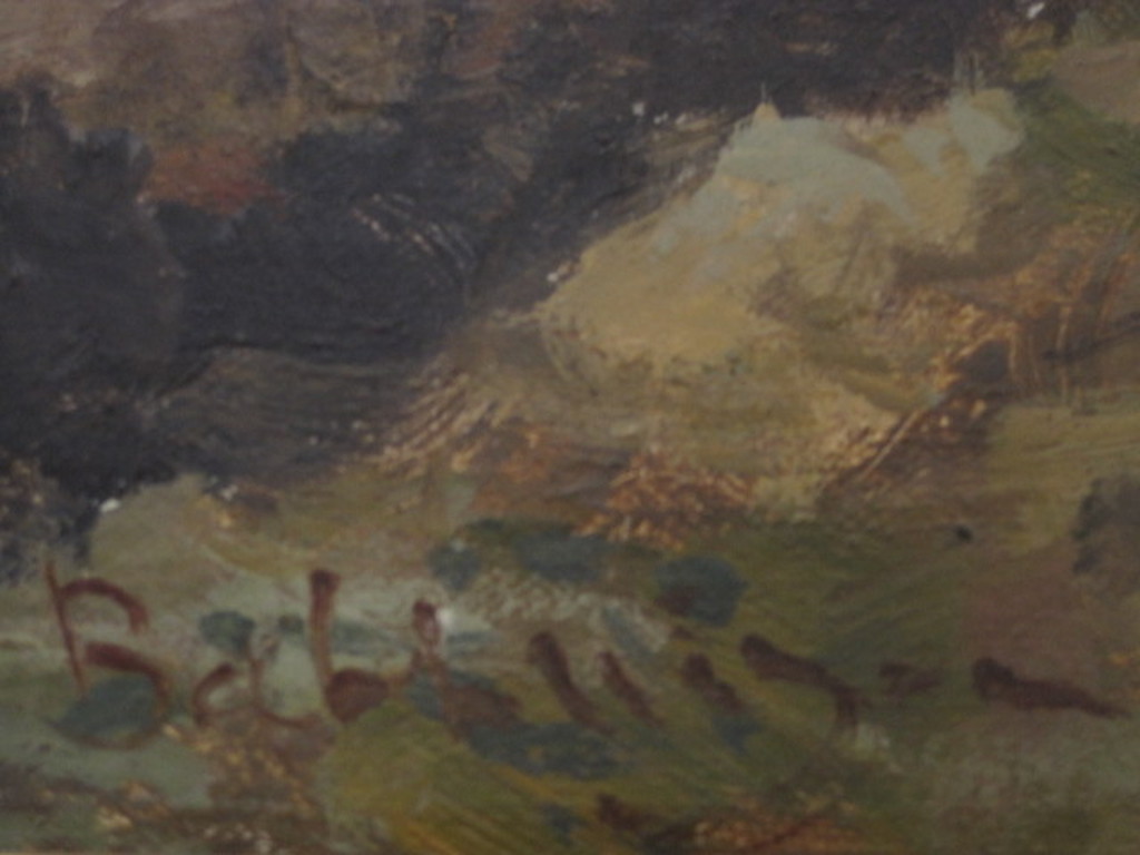 Hollands neo-impressionisme olieverf 1920 "landschap met boer en kar" gesigneerd kopen? Bied vanaf 1!