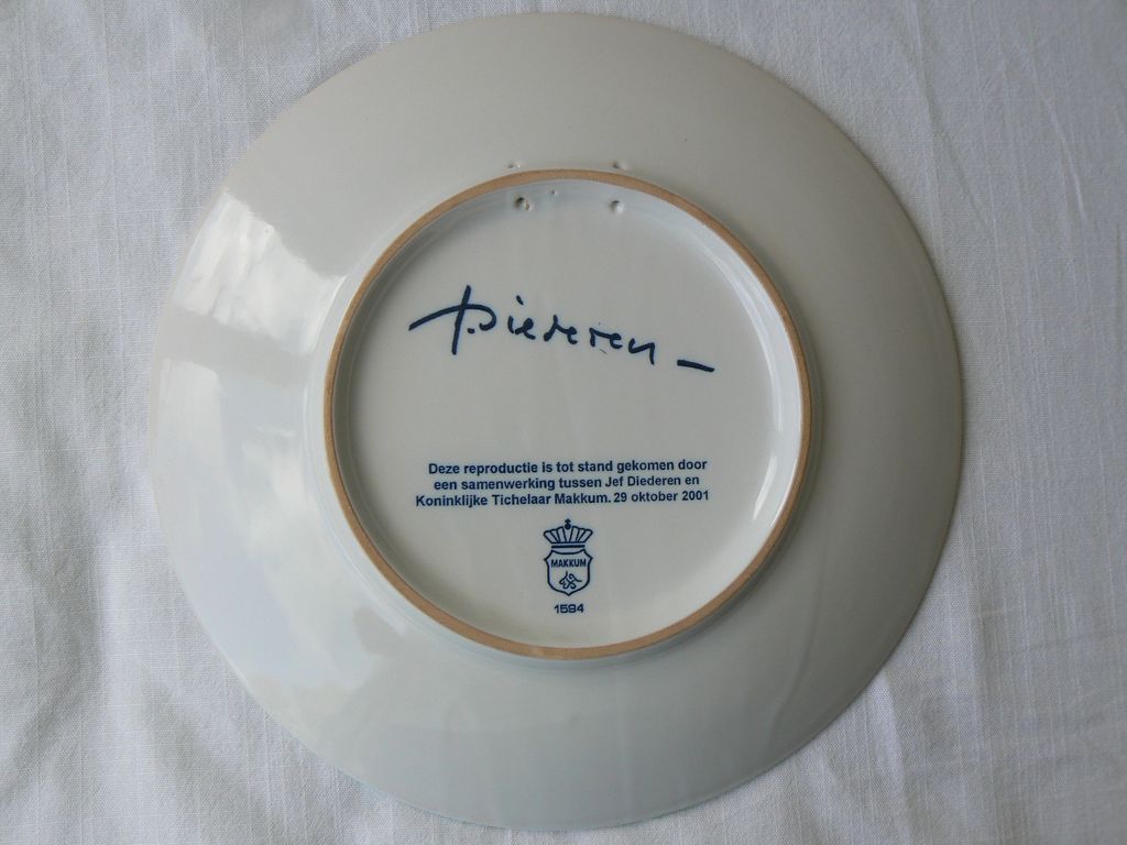 Jef Diederen Wandbord Koninklijke Tichelaar Makkum 2001 kopen? Bied vanaf 69!