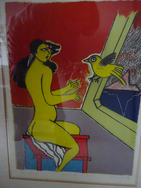 Corneille litho: Journee de plui - een regenachtige dag verkocht voor € 270!