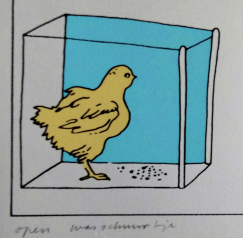 Harrie Gerritz -zeefdruk-open wasschuurtje kopen? Bied vanaf 65!