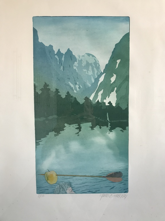 Sjoerd Bakker, kleurenets, Boogschieten verkocht voor € 60!