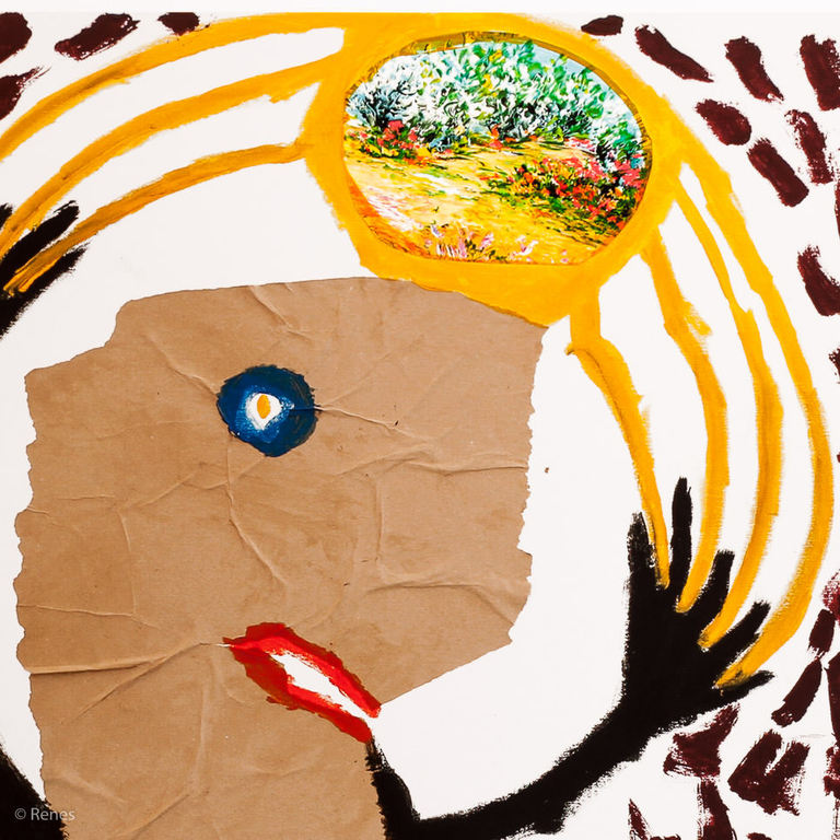 Volkmar Schulz-Rumpold 'Packpapier-Lauf' - giclée, oplage 30, handgesigneerd kopen? Bied vanaf 45!