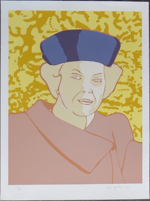 Beatrix ll - gesigneerde zeefdruk - oplage 80 ex. - 1996 verkocht voor € 35!
