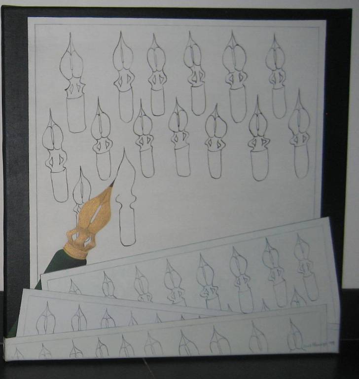 Joost Minnigh Gemengde techniek op doek  kopen? Bied vanaf 35!