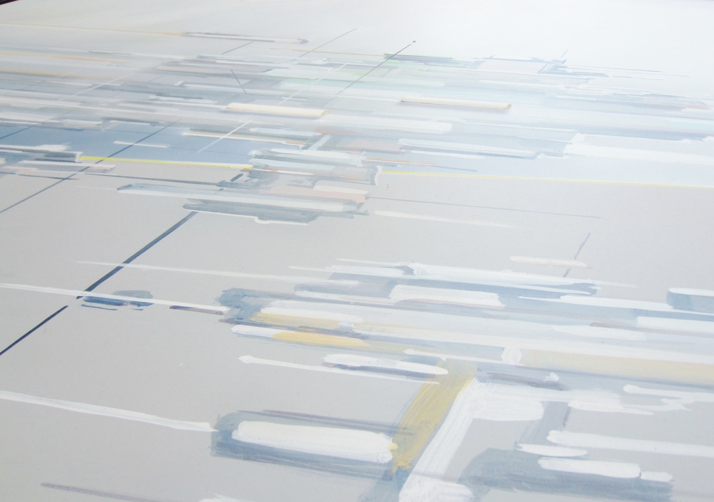 Gerard Vollenbrock (1949) - Futuristisch olieverfschilderij met lijst (XL) kopen? Bied vanaf 1!