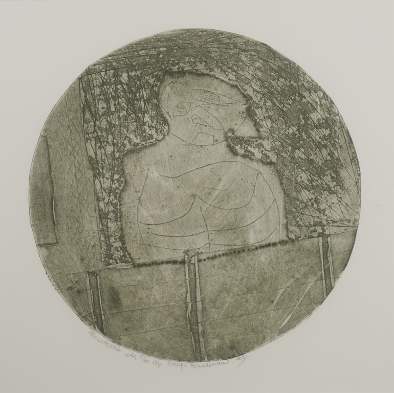 Frits van der Horst: Ets, Mijn buurman - Ingelijst kopen? Bied vanaf 1!