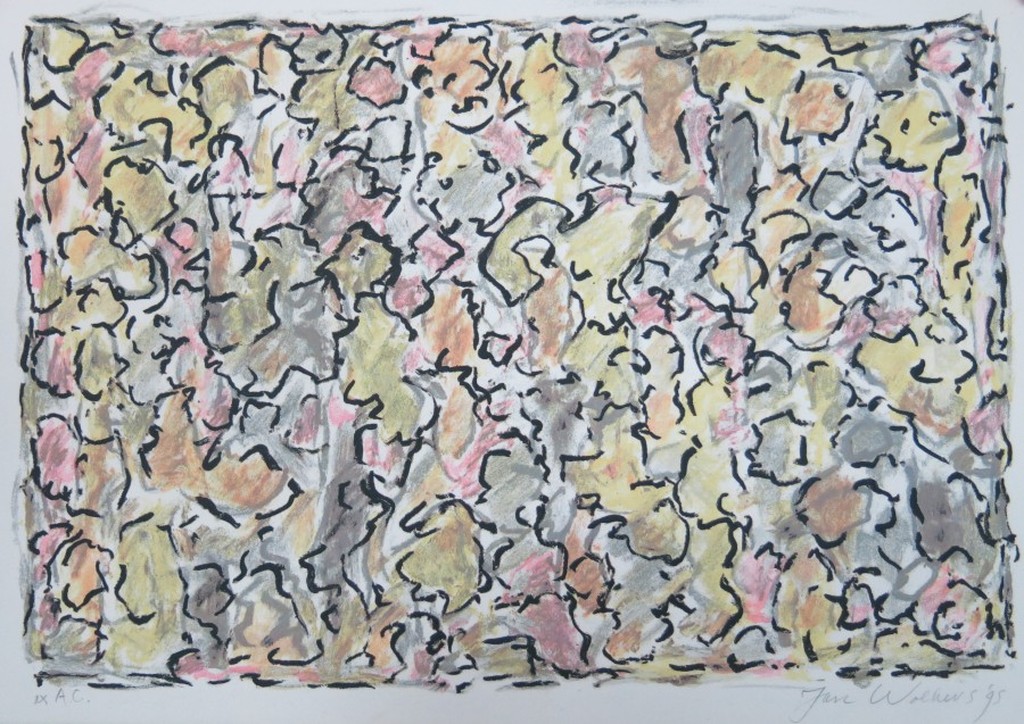 Jan Wolkers: Litho, Abstracte compositie kopen? Bied vanaf 150!