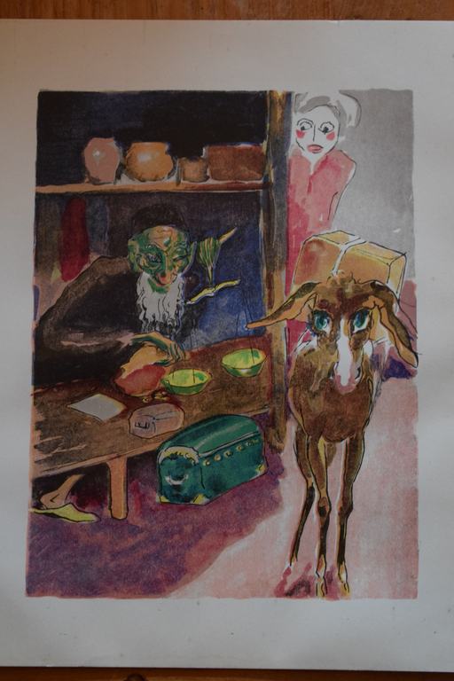 Kees van Dongen - Houtgravure - Azaria l'usurier verkocht voor € 35!