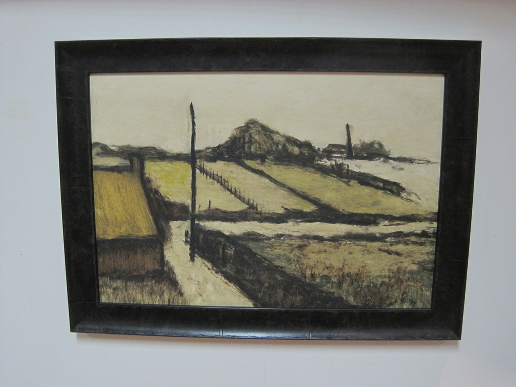 Metten Koornstra 1912-1978 olieverf op papier Frans landschap  kopen? Bied vanaf 160!