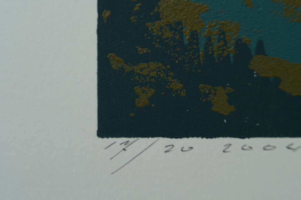 Sjaak de Wit - zeefdruk - blauwbes - 2004 kopen? Bied vanaf 1!