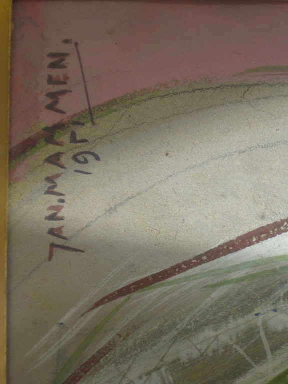 zeldzaam werk van monumentaal kunstenaar Jan Mammen (1899-1978) aquarel "madonna kopen? Bied vanaf 1!