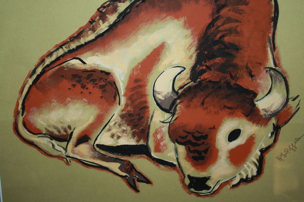 HJ van Piggelen 1889-1961 - LIGGENDE STIER kopen? Bied vanaf 35!