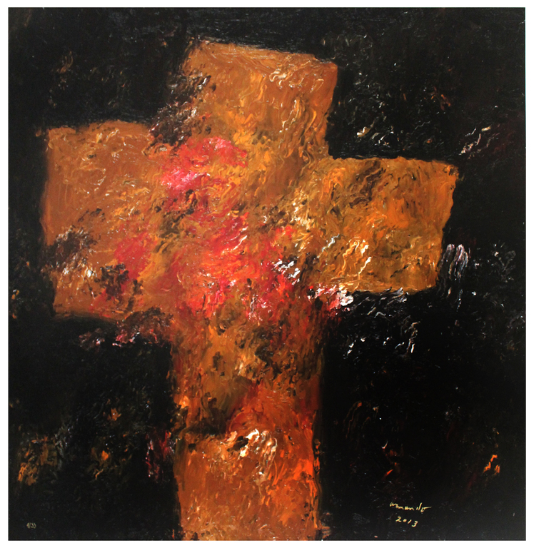 ARMANDO - Giclee op Doek - MONUMENTAAL ! - DAS GRAB'' - Handgesigneerd en Gedateerd 2013 - Kleine oplage Nr 17 / 33 verkocht voor € 275!