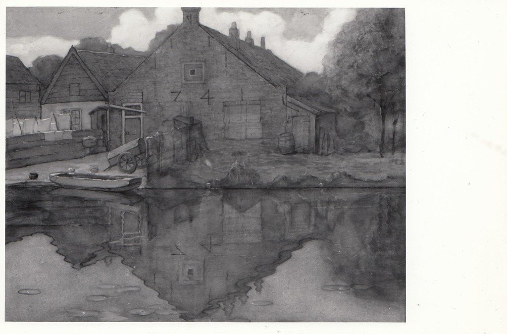 Piet Mondriaan: Onbekende Fotograaf, 2 foto's Huis en Molen aan het Gein kopen? Bied vanaf 1!