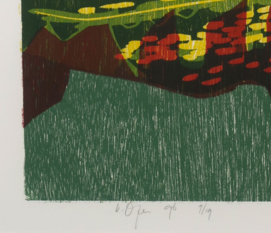 Vincent van Ojen - Vincent van Ojen: Houtsnede, Irissen - Ingelijst kopen? Bied vanaf 60!