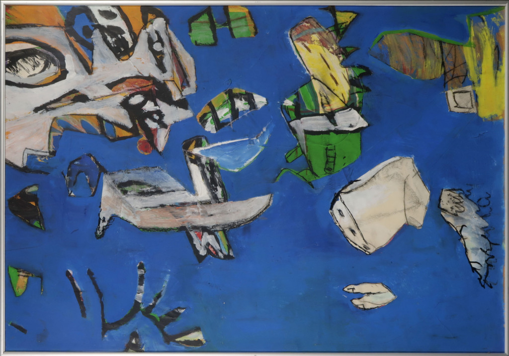 Onbekende kunstenaar: Gemengde techniek en Collage, Z.T. - Ingelijst kopen? Bied vanaf 1!