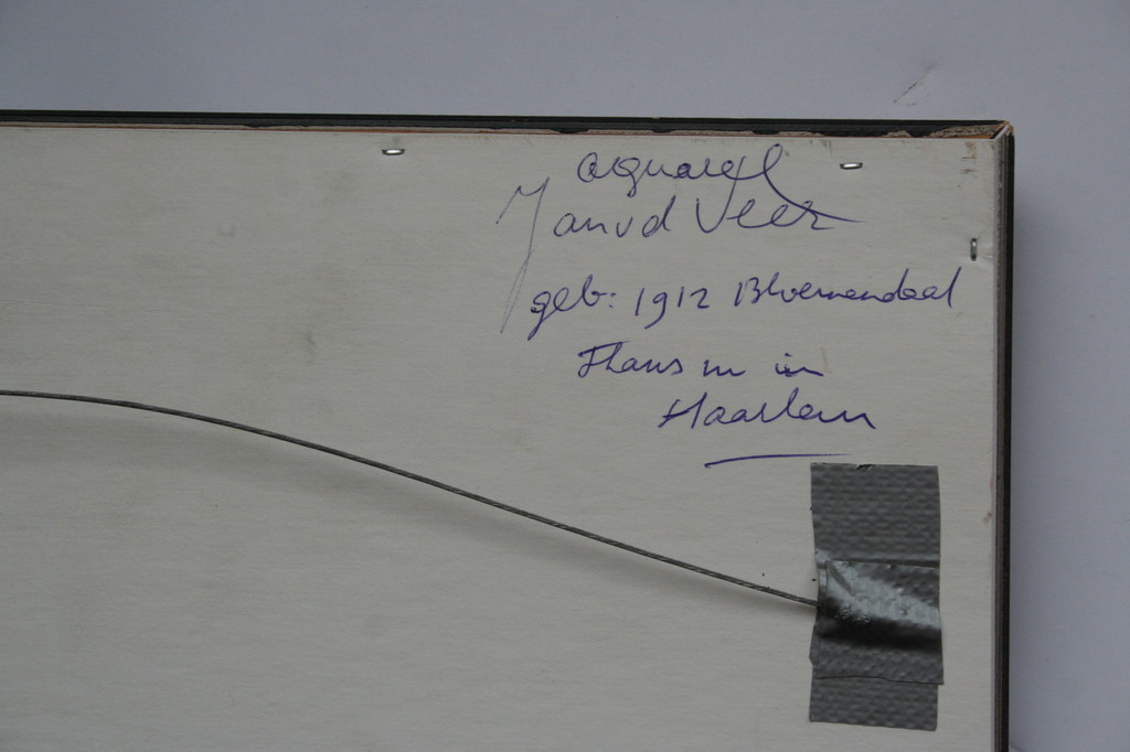 Jan van der Veer - Zittende naakte vrouw - gemengde techniek- gesigneerd kopen? Bied vanaf 90!