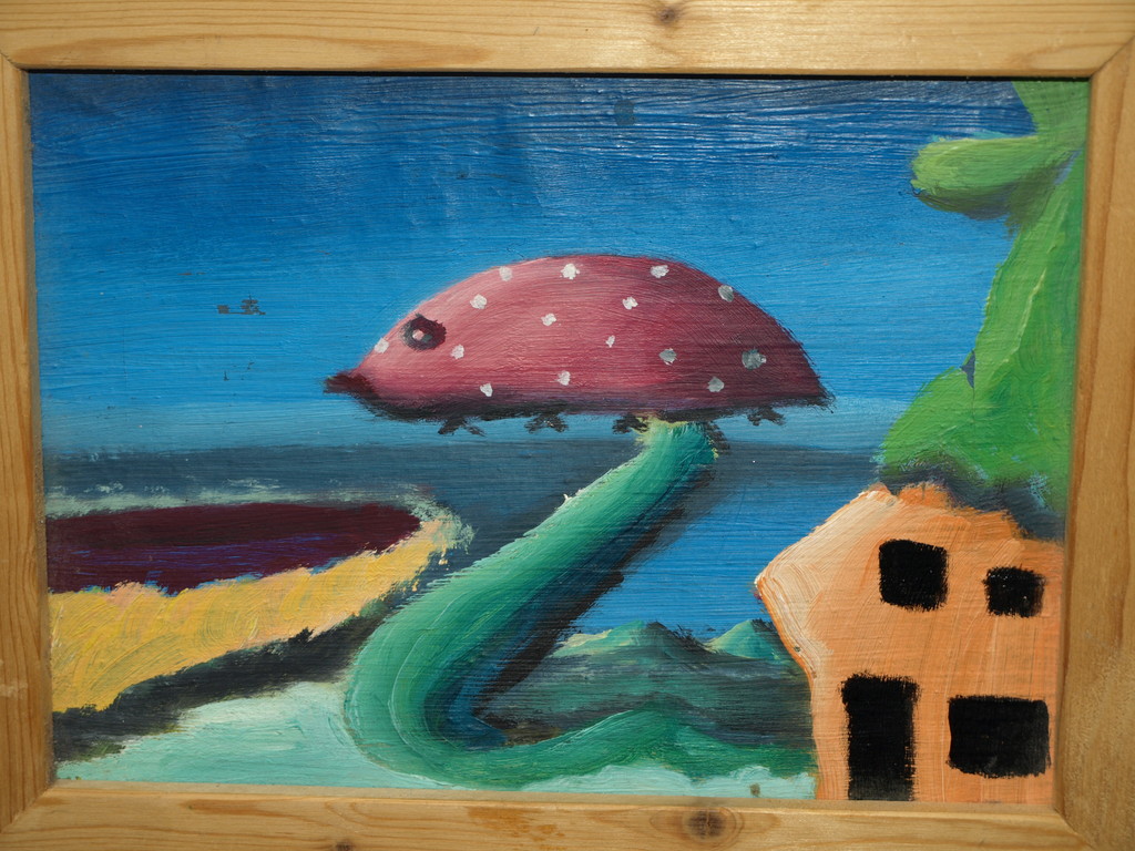 Hugo Bertels (1946) : Acryl op doek – Voor Dana – Gesigneerd & ingelijst-1994  kopen? Bied vanaf 1!