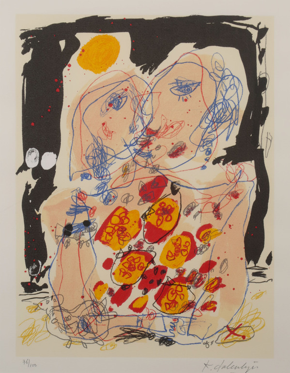 Kees Salentijn: Zeefdruk, Vestidos V - Ingelijst kopen? Bied vanaf 40!