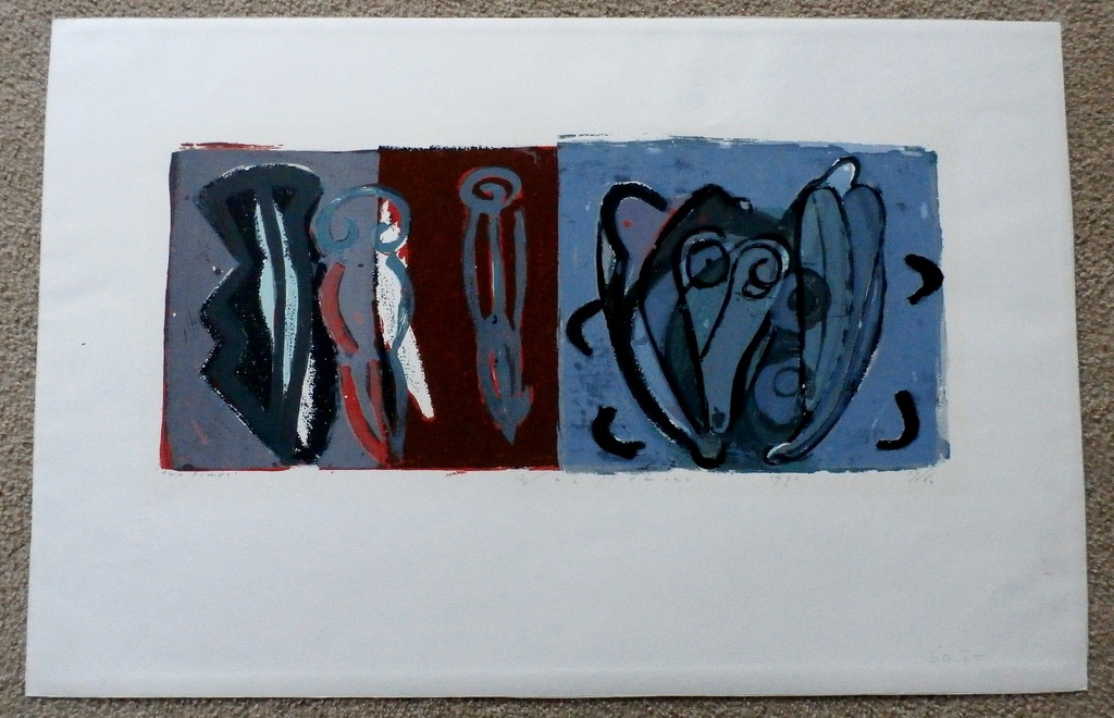 Piet Warffemius - litho: Two times - 1990  kopen? Bied vanaf 60!