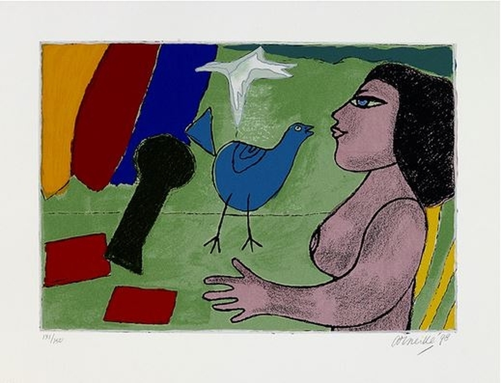 Corneille: Zeefdruk, Allegresse verkocht voor € 100!