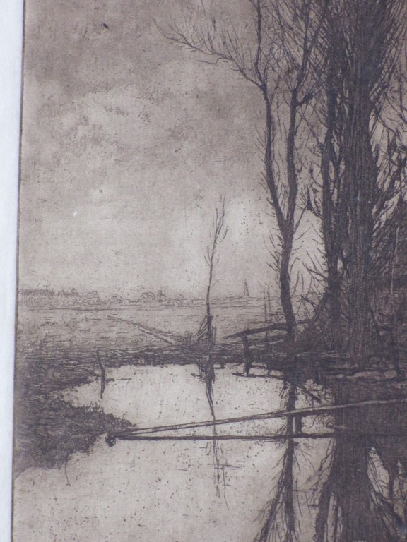 Jan Willem Nortier, Boerderij aan de vaart, Ets kopen? Bied vanaf 1!