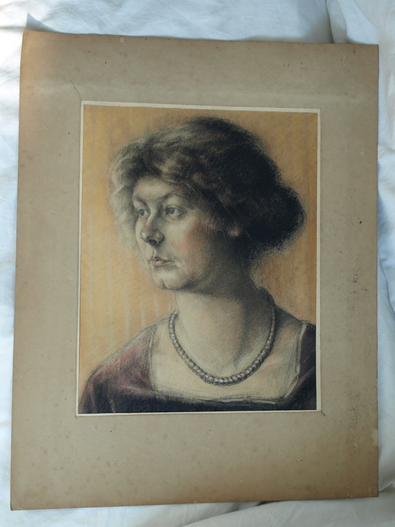 Elias Smalhout : Tekening , Bregtje met ketting – ca 1920  kopen? Bied vanaf 1!