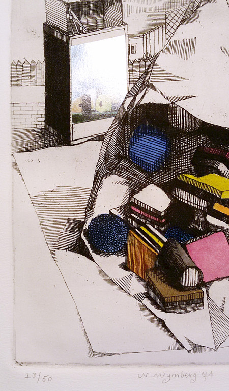 Nicolaas Wijnberg - Engelse drop, aquatint ets met collage kopen? Bied vanaf 100!