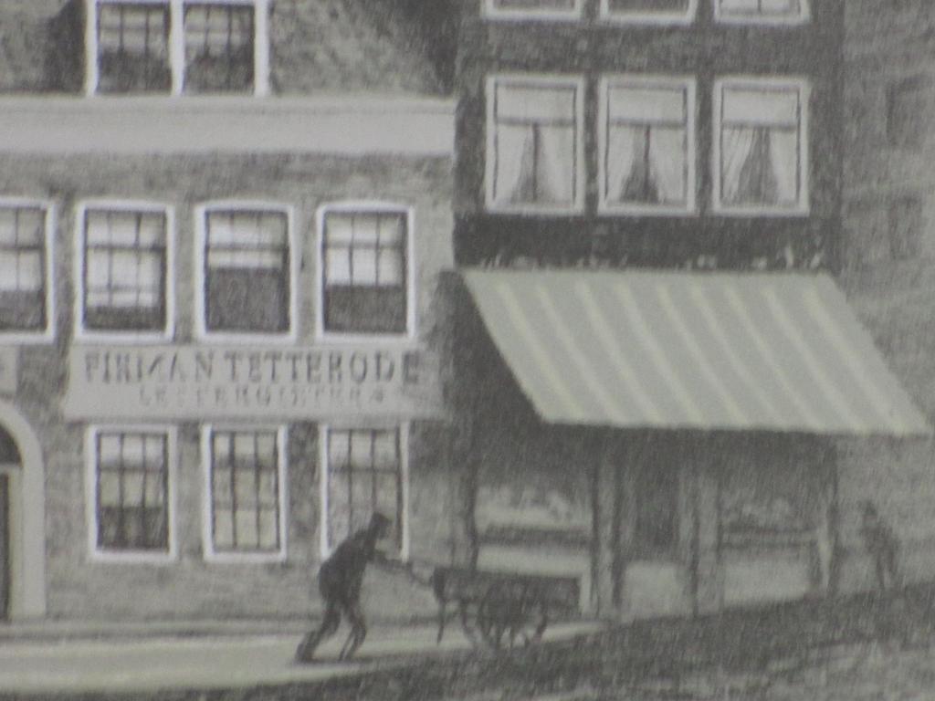 Mart Kempers, Lettergieterij N.Tetterode, Kleurlitho kopen? Bied vanaf 30!