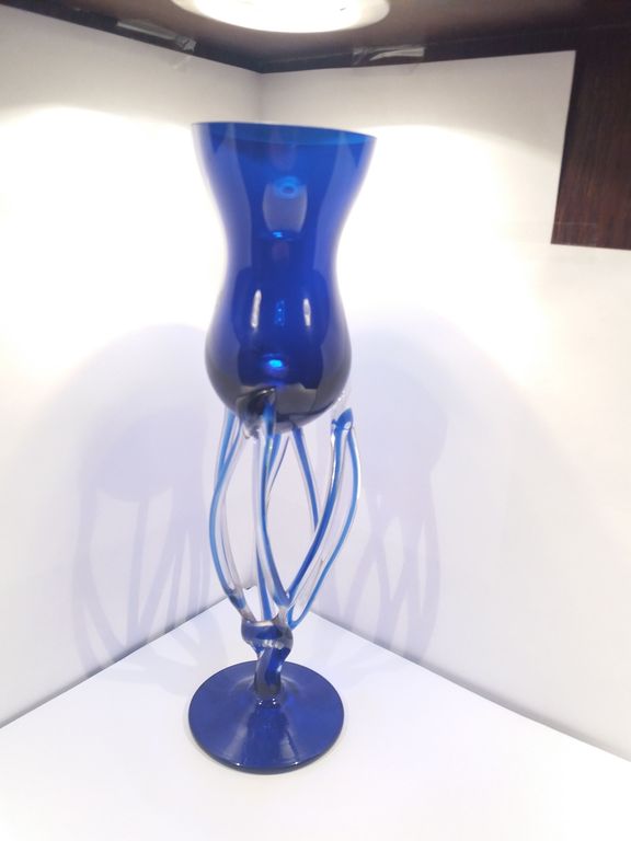Jozefina Krosno Octopus Vaas Kobalt blauw  kopen? Bied vanaf 1!