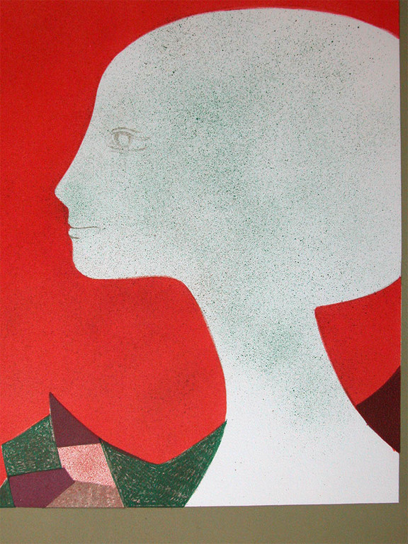 André Minaux, ‘Profil de jeune fille’ - handgesigneerde litho – oplage 120 kopen? Bied vanaf 69!