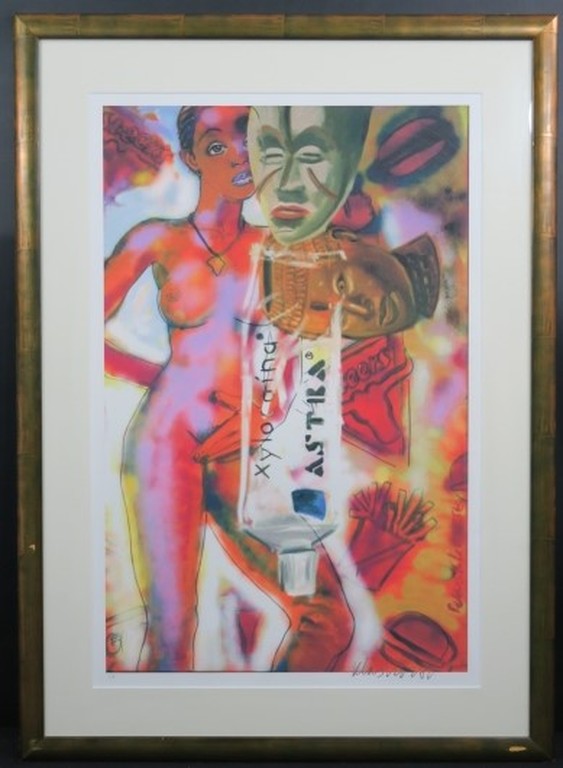 Peter Klashorst: Zeefdruk, Xylocaina Astra - Ingelijst (groot) kopen? Bied vanaf 50!