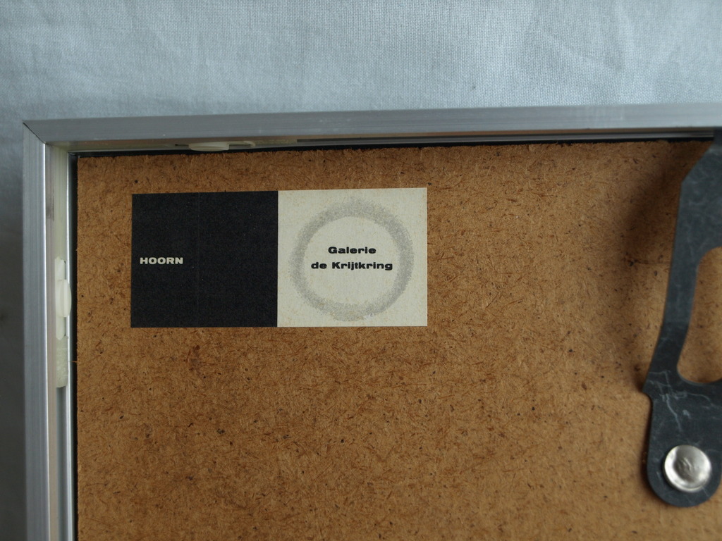 Theodoor Heynes : Aquarel , Stilleven met bord, servet, wijnfles en fruit - 1965 kopen? Bied vanaf 125!