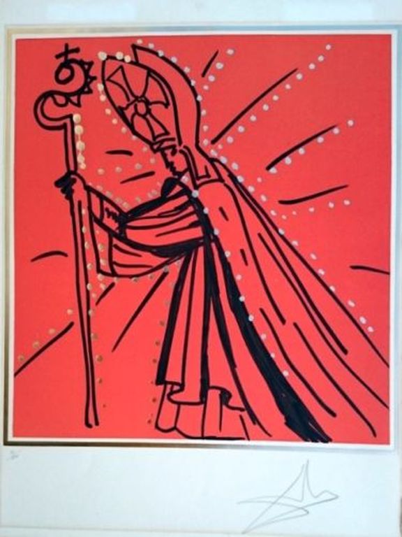 Salvador Dali: handgesigneerde, genummerde litho 1977 'James' kopen? Bied vanaf 950!