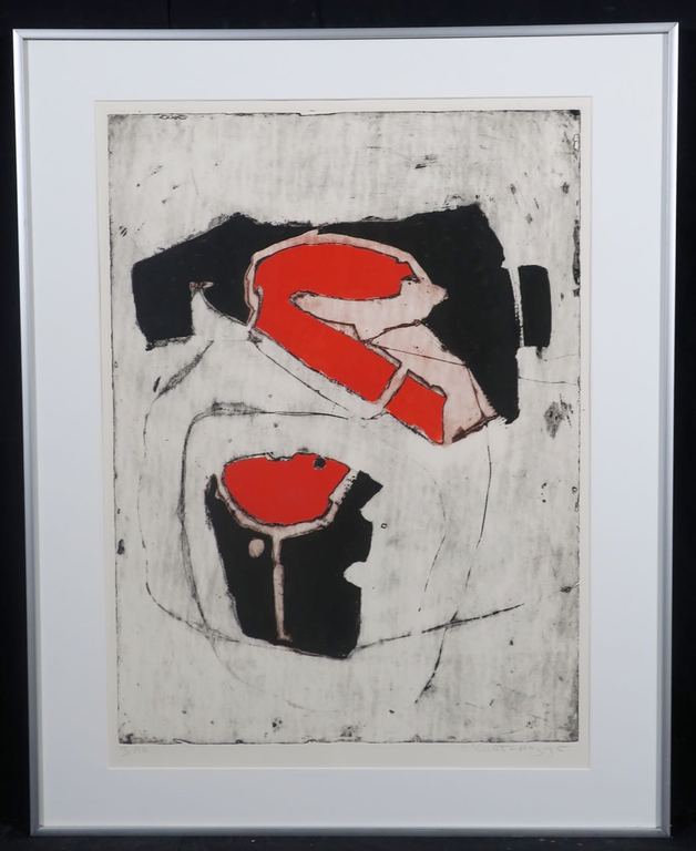 Cees Kortlang: Ets, Zonder titel VII - Ingelijst kopen? Bied vanaf 40!