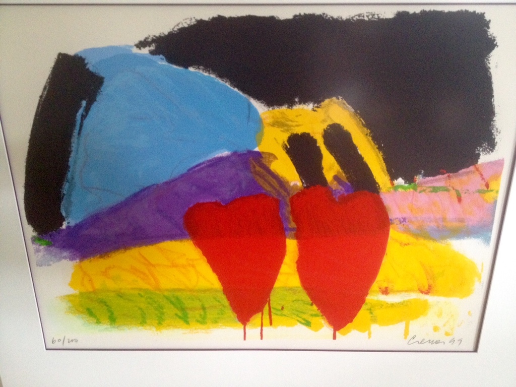 Jan Cremer, zeefdruk, Twee tulpen kopen? Bied vanaf 450!