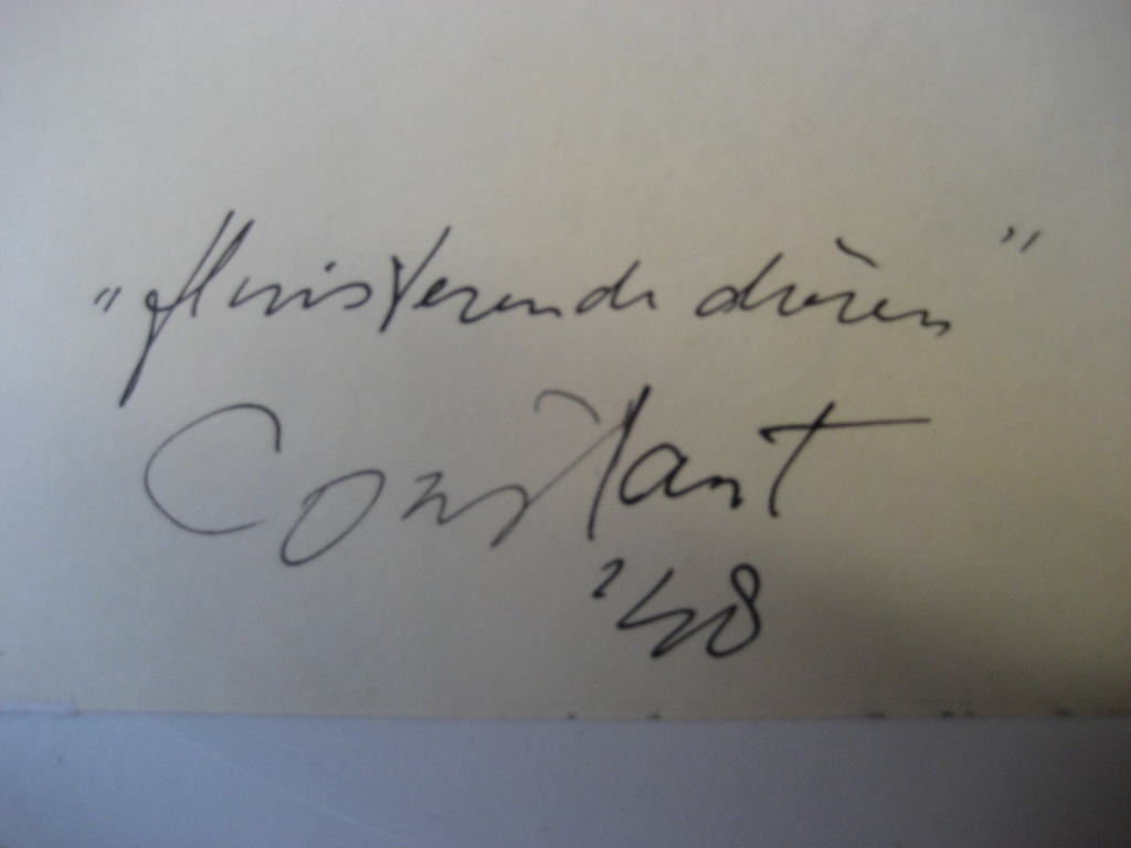 Constant - Constant(Nieuwenhuys), 'Fluisterende dieren' - litho - Handgesig 1948 - nr. 8/10 kopen? Bied vanaf 745!
