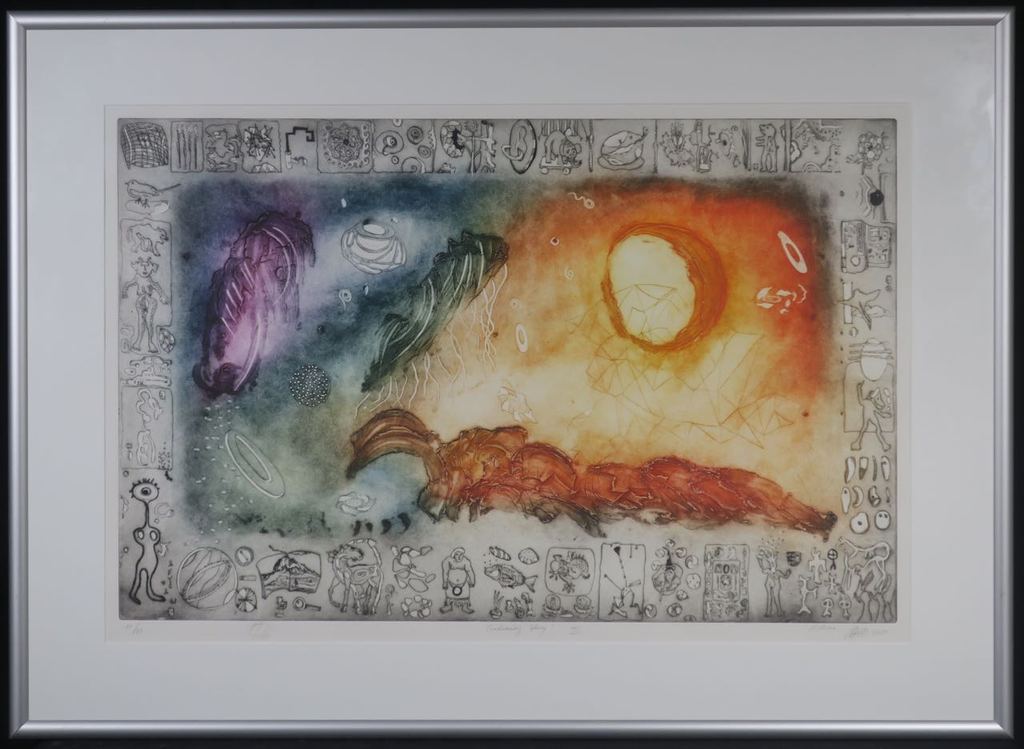 Ad Arma: Ets, Continuing story III - Ingelijst (Groot) verkocht voor € 150!