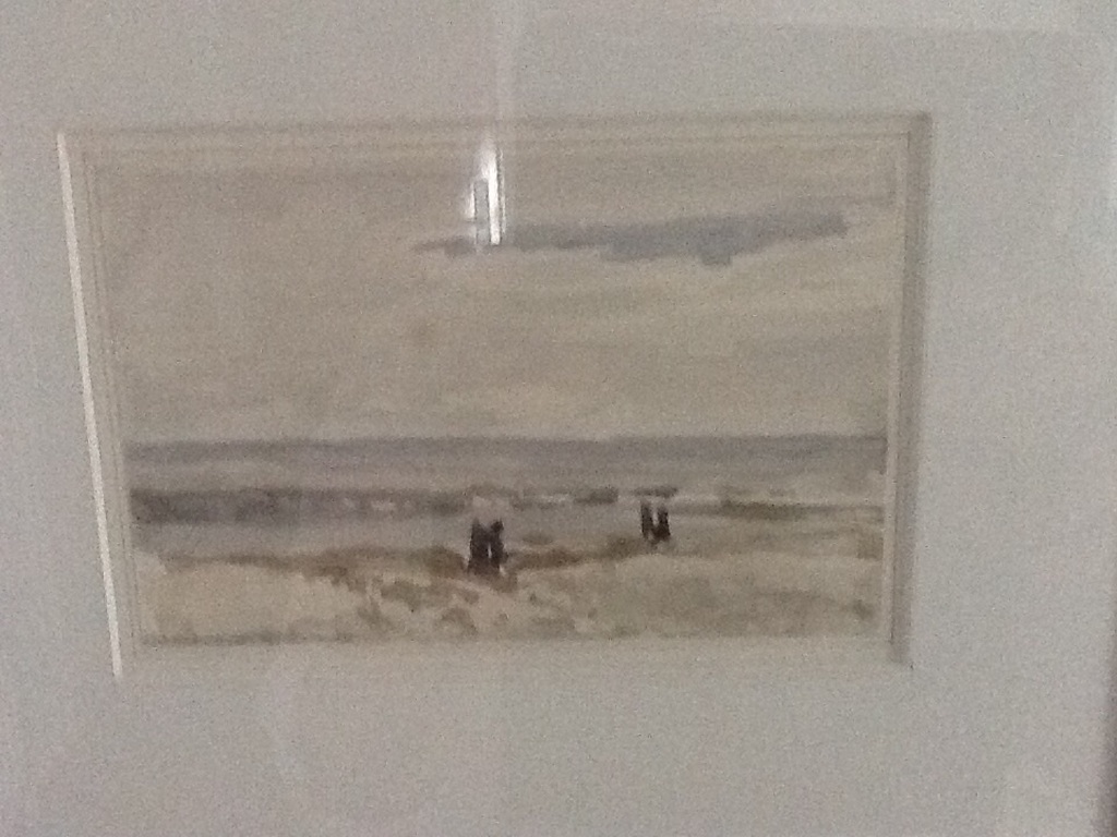 Kees Houtman : Aquarel ' Le Touquet ' verkocht voor € 55!