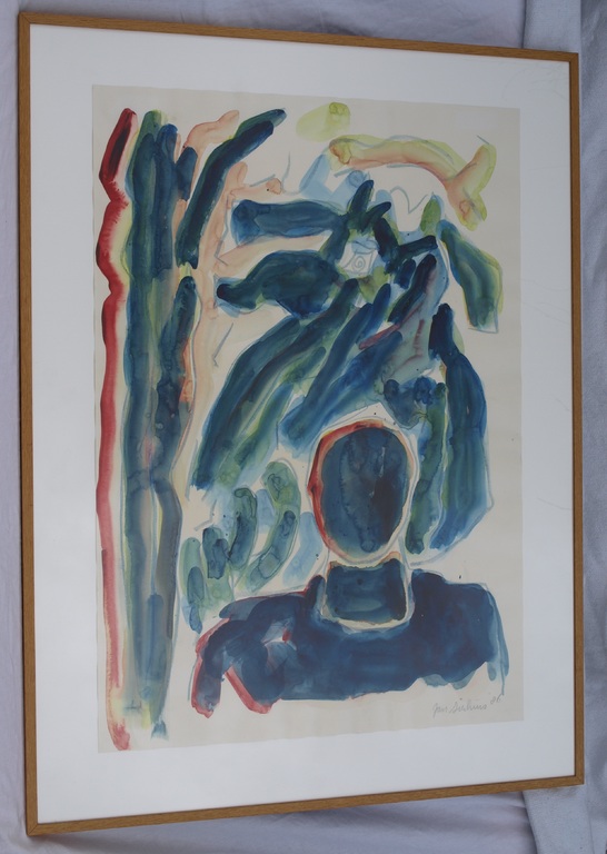 Jan Sierhuis : Aquarel, Ruiter – Gesigneerd & ingelijst - 1986  kopen? Bied vanaf 200!