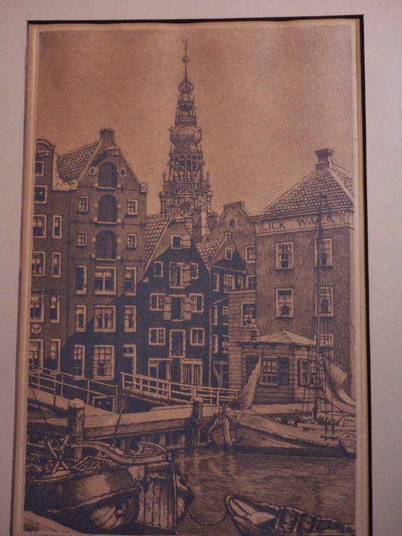 Cornelis Brandenburg ets Damrak verkocht voor € 35!