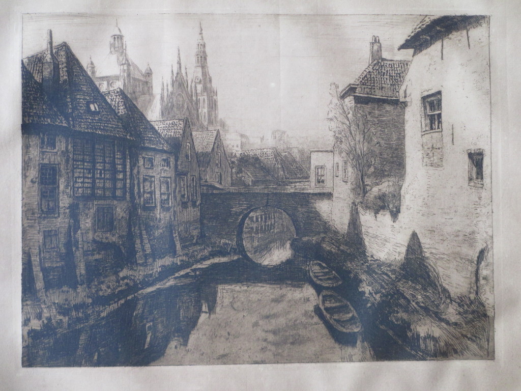 Waalko Jans Dingemans, Binnendieze Den Bosch, Ets kopen? Bied vanaf 1!