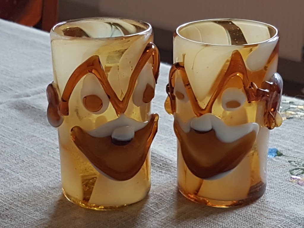 Goto veneziano-water en wijn-Isola di Murano anni 60 set van twee galzen kopen? Bied vanaf 30!