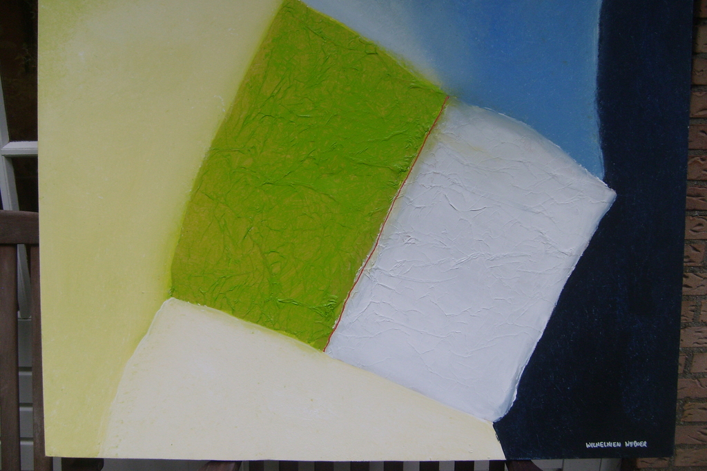 Wilhelmien Nijboer, gemengde techniek, olieverf op linnen. kopen? Bied vanaf 50!